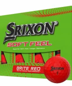 Srixon Soft Feel Golf Balls - Brite Red - 12 Pack