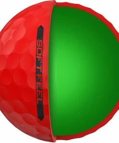Srixon Soft Feel Golf Balls - Brite Red - 12 Pack -Second Hand Clubs Sales srixon soft feel golf balls brite red 3
