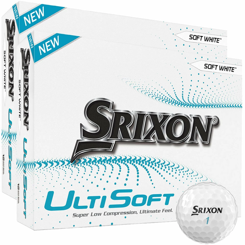 Srixon Ultisoft 4 Golf Balls - White - Double Dozen 3 Srixon Ultisoft 4 Golf Balls - White - Double Dozen