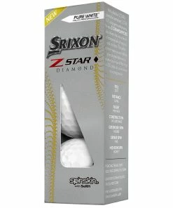 Srixon Z-Star Diamond Golf Balls - Pure White - 12 Pack -Second Hand Clubs Sales srixon z star diamond golf balls 11