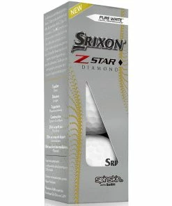 Srixon Z-Star Diamond Golf Balls - Pure White - 12 Pack -Second Hand Clubs Sales srixon z star diamond golf balls 12