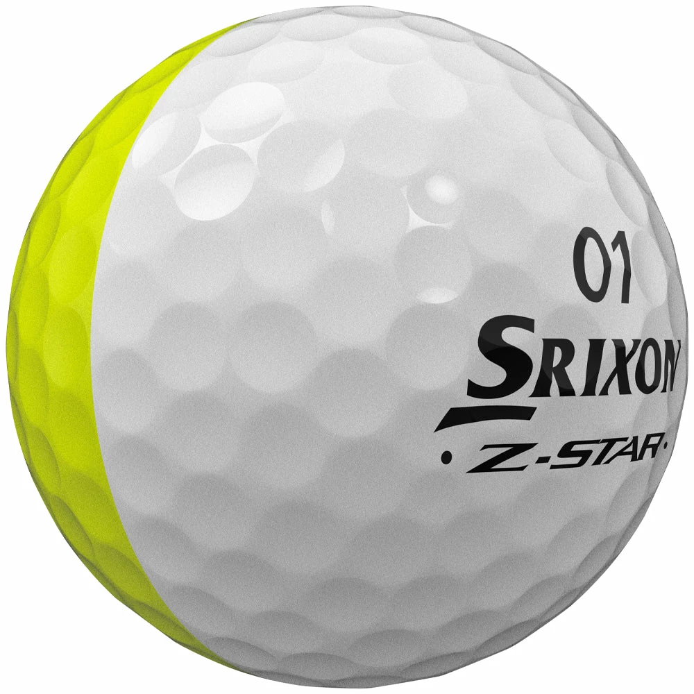 Srixon Z-Star Divide Golf Balls - White/Yellow - 12 Pack 7 Srixon Z-Star Divide Golf Balls - White/Yellow - 12 Pack - Image 5