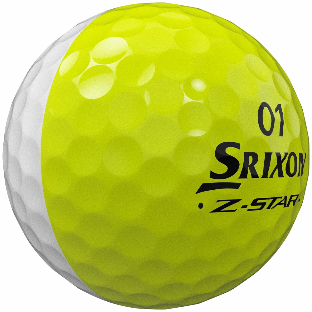 Srixon Z-Star Divide Golf Balls - White/Yellow - 12 Pack 9 Srixon Z-Star Divide Golf Balls - White/Yellow - 12 Pack - Image 7