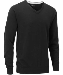 Stuburt Urban V Neck Golf Sweater -Second Hand Clubs Sales stuburt urban v neck golf sweater black 5 3