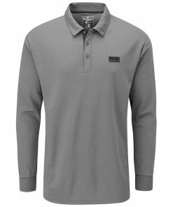 Stuburt Active Long Sleeve Polo Shirt - Dark Grey