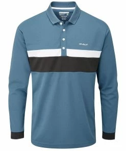 Stuburt Motion Long Sleeve Polo Shirt - Peacock