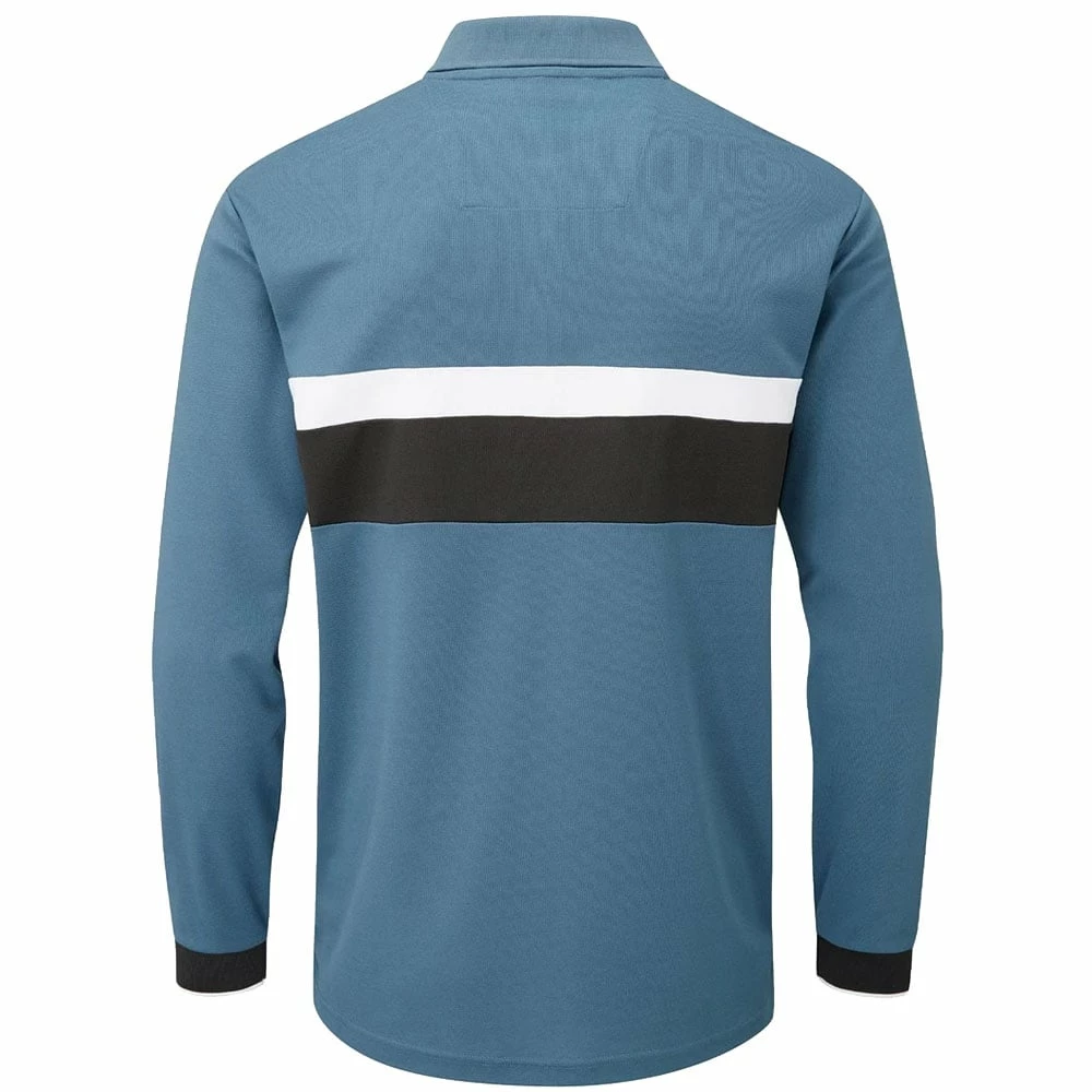 Stuburt Motion Long Sleeve Polo Shirt - Peacock 4 Stuburt Motion Long Sleeve Polo Shirt - Peacock - Image 2