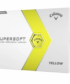 Callaway Supersoft Golf Balls - Yellow - 12 Pack -Second Hand Clubs Sales supersoft 23 white yellow 2