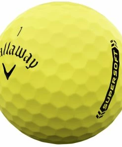 Callaway Supersoft Golf Balls - Yellow - 12 Pack -Second Hand Clubs Sales supersoft 23 white yellow 3