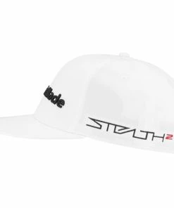 TaylorMade Tour Flatbill Cap - White -Second Hand Clubs Sales taylormade tour flatbill cap white 3
