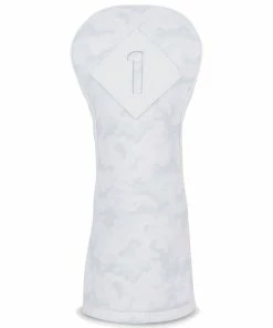 Titleist 3 Panel Leather Driver Headcover - White/Camo -Second Hand Clubs Sales titleist 3 panel leather driver headcover whitecamo 3