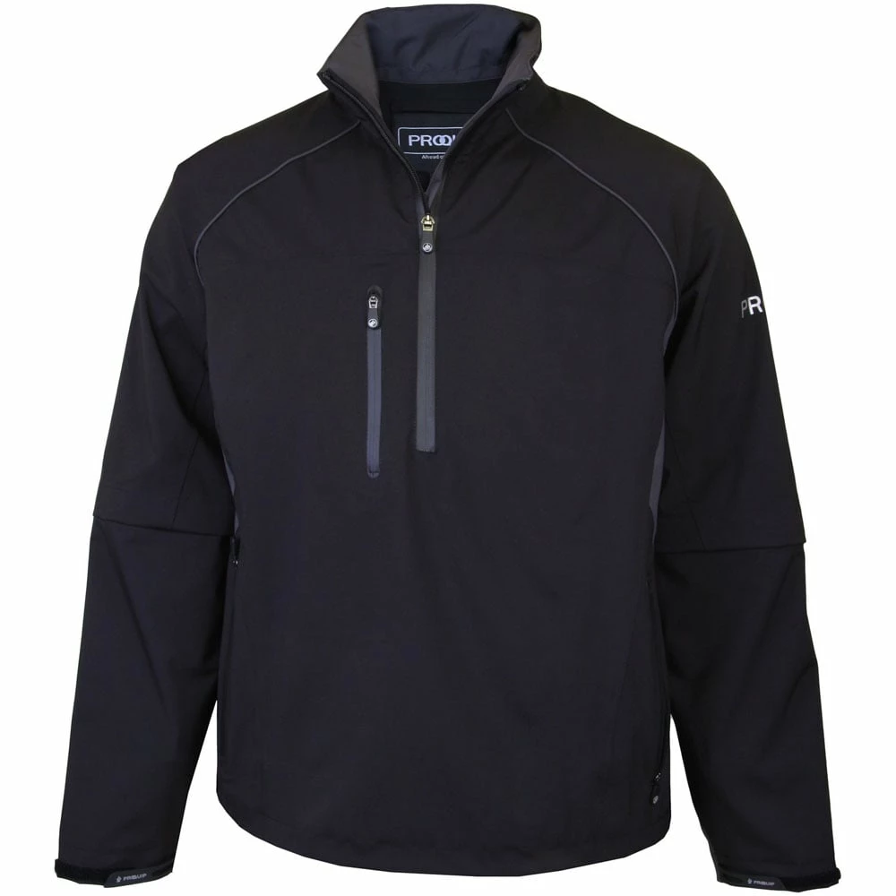 Golf Clearance Online Proquip Tourflex 360 Elite 1/2 Zip Jacket - Black/Iron Grey 4 Golf Clearance Online Proquip Tourflex 360 Elite 1/2 Zip Jacket - Black/Iron Grey - Image 2
