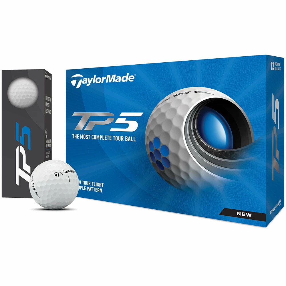 TaylorMade TP5 Golf Balls - White - Double Dozen 7 TaylorMade TP5 Golf Balls - White - Double Dozen - Image 5