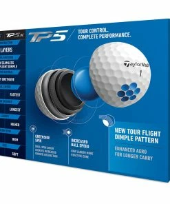 TaylorMade TP5 Golf Balls - White - Double Dozen 16 TaylorMade TP5 Golf Balls - White - Double Dozen -Second Hand Clubs Sales tp5 white 3