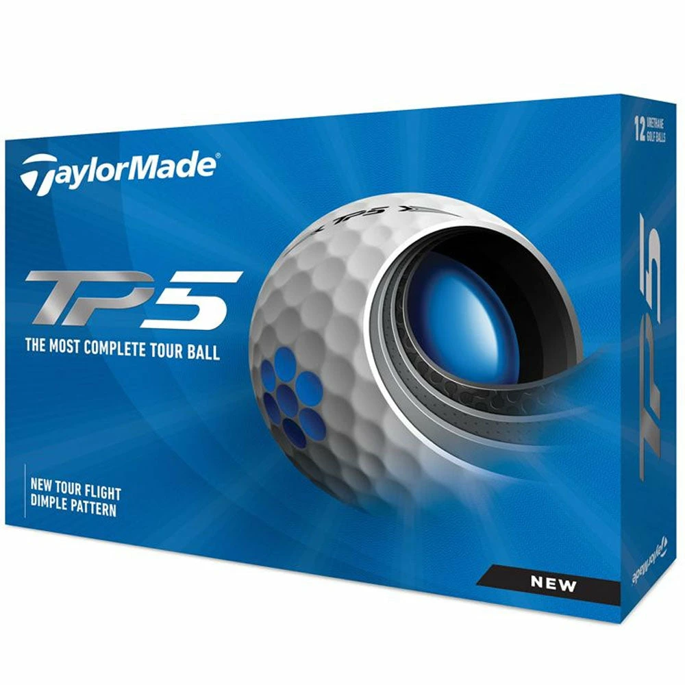 TaylorMade TP5 Golf Balls - White - Double Dozen 12 TaylorMade TP5 Golf Balls - White - Double Dozen - Image 10