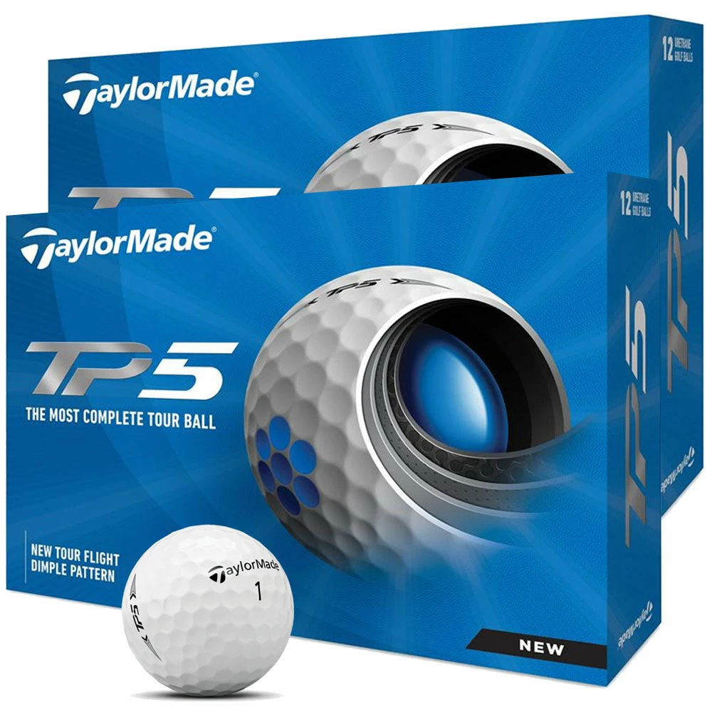 TaylorMade TP5 Golf Balls - White - Double Dozen 13 TaylorMade TP5 Golf Balls - White - Double Dozen - Image 11