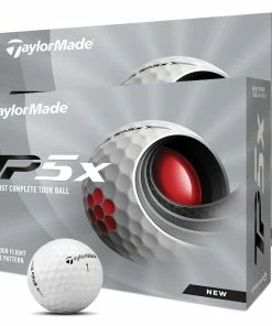 TaylorMade TP5x Golf Balls - White - Double Dozen