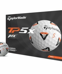 TaylorMade TP5x Pix 2.0 Golf Balls - White - 12 Pack -Second Hand Clubs Sales tp5x pix 3