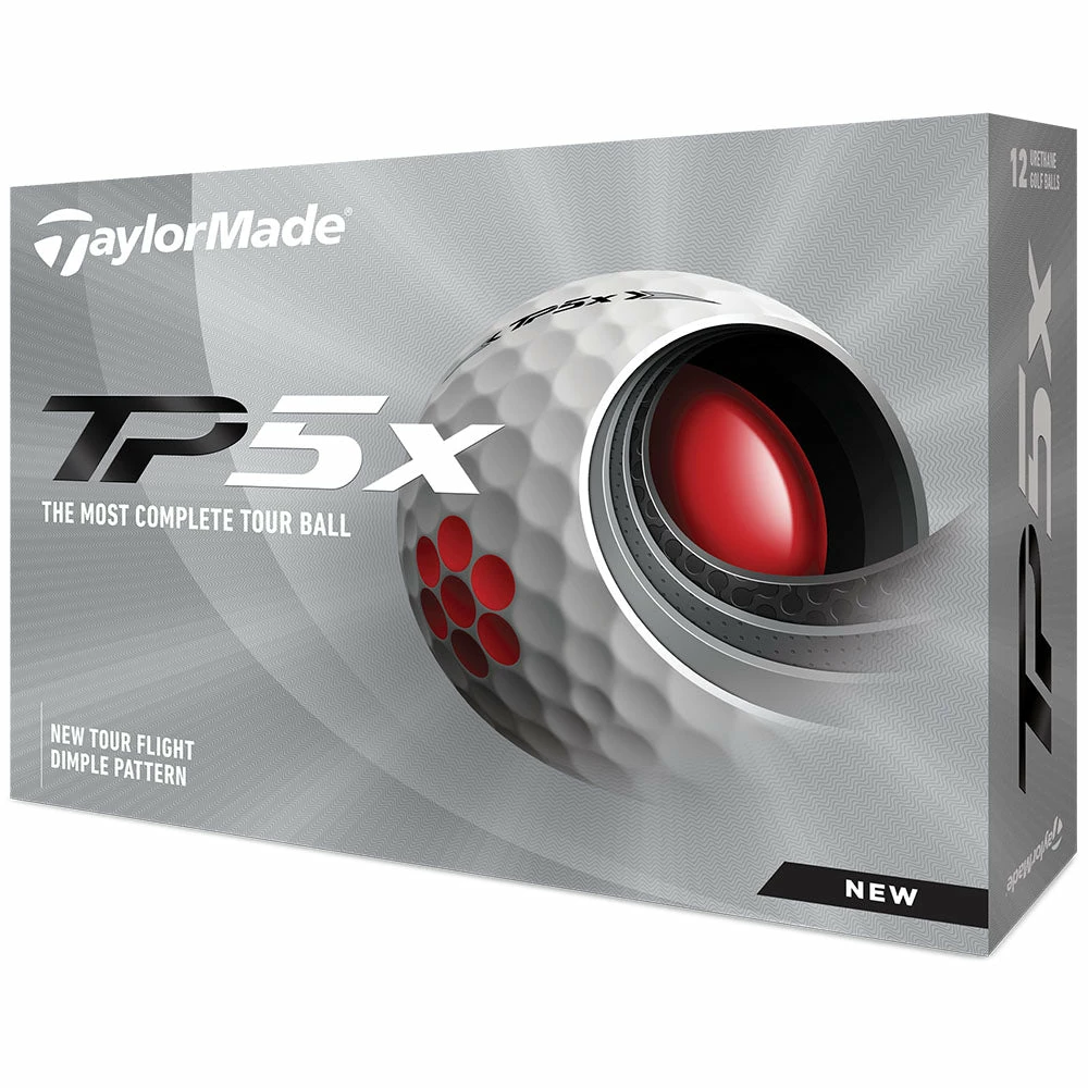 TaylorMade TP5x Golf Balls - White - 12 Pack 6 TaylorMade TP5x Golf Balls - White - 12 Pack - Image 4