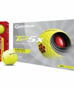 TaylorMade TP5x Golf Balls - Yellow - Double Dozen