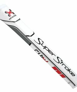 Golf Clearance Online SuperStroke Traxion Claw 2.0 Grip - White/Red/Grey