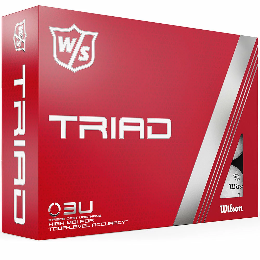 Wilson Staff Wilson Triad Golf Balls - White - Double Dozen 14 Wilson Staff Wilson Triad Golf Balls - White - Double Dozen - Image 12