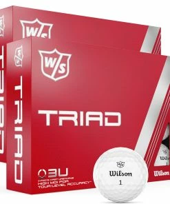 Wilson Staff Wilson Triad Golf Balls - White - Double Dozen
