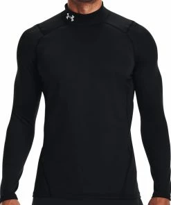 Under Armour ColdGear Armour Fitted Mock - Black/White