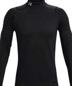 Under Armour ColdGear Armour Fitted Mock - Black/White -Second Hand Clubs Sales under armour coldgear armour fitted mock black 3
