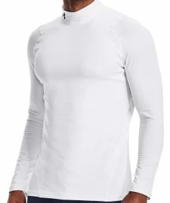 Under Armour ColdGear Armour Fitted Mock - White/Black