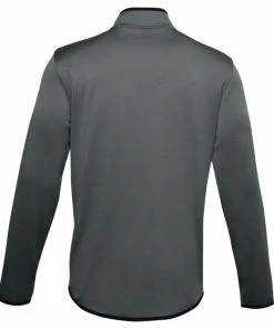 Under Armour Mens Armour Fleece 1/2 Zip - Pitch Grey/Black -Second Hand Clubs Sales under armour fleece half zip pitch grey black 2