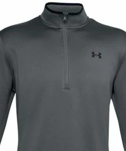 Under Armour Mens Armour Fleece 1/2 Zip - Pitch Grey/Black -Second Hand Clubs Sales under armour fleece half zip pitch grey black 3