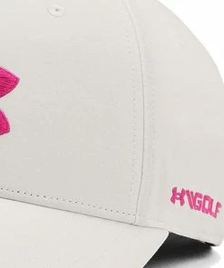 Under Armour Golf96 Cap - Grey Mist/Rebel Pink -Second Hand Clubs Sales under armour golf96 hat grey mist rebel pink 5