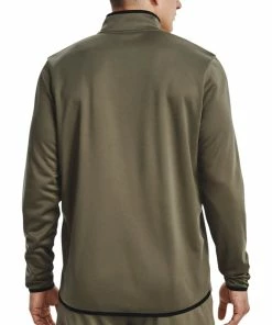Under Armour 1/2 Zip Armour Pullover - Tent/Black -Second Hand Clubs Sales under armour mens 12 zip armour pullover tentblack 4