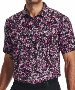Under Armour Playoff 3.0 Floral Speckle Printed Polo Shirt - Black/Rebel Pink -Second Hand Clubs Sales under armour playoff 3.0 floral speckle printed polo shirt blackrebel pink 3