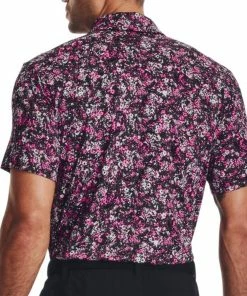 Under Armour Playoff 3.0 Floral Speckle Printed Polo Shirt - Black/Rebel Pink -Second Hand Clubs Sales under armour playoff 3.0 floral speckle printed polo shirt blackrebel pink 4