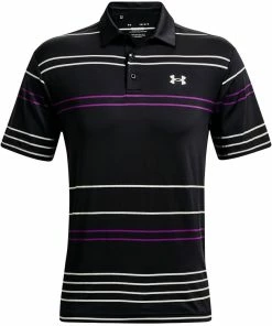 Under Armour Playoff Polo Shirt 2.0 - Black/White/Purple