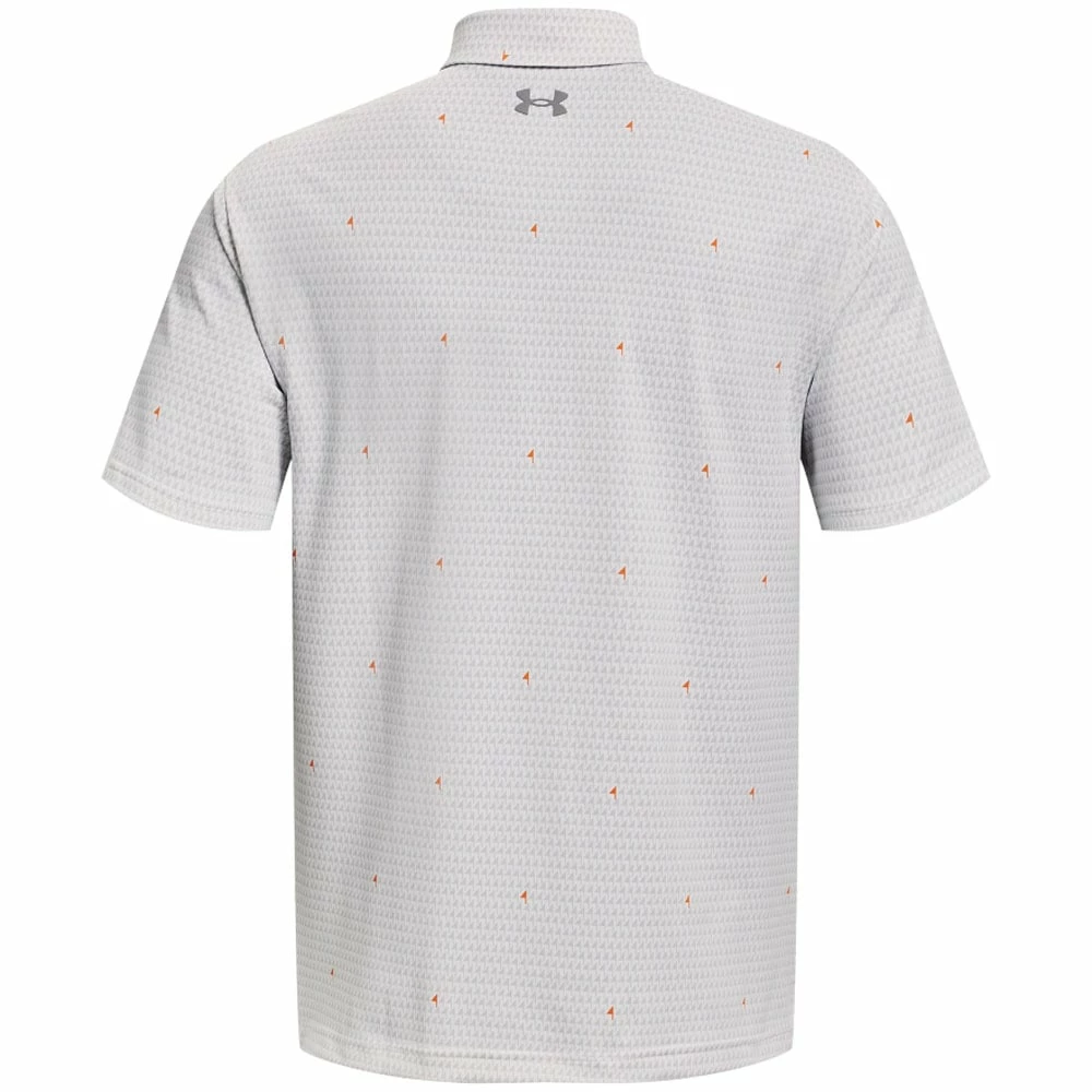 Under Armour Playoff Polo Shirt 2.0 - White/Grey/Orange 4 Under Armour Playoff Polo Shirt 2.0 - White/Grey/Orange - Image 2