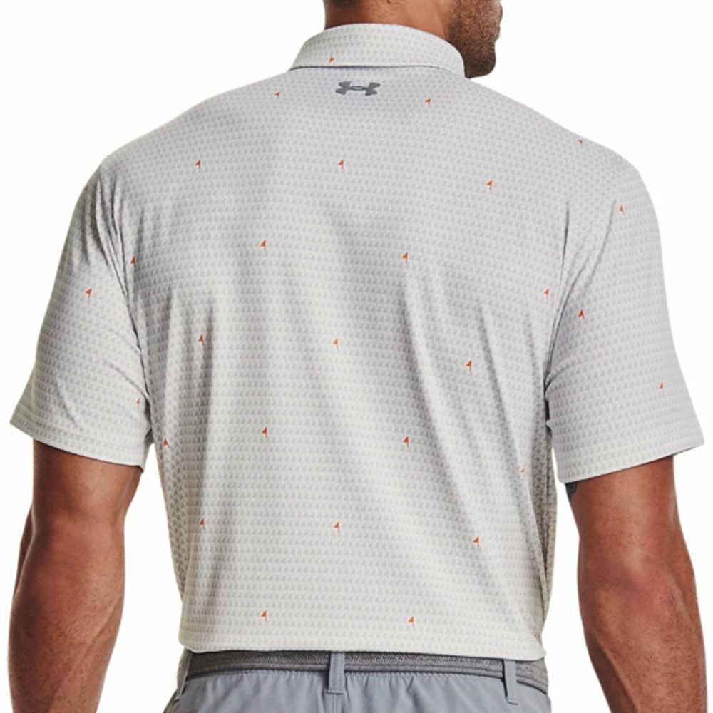 Under Armour Playoff Polo Shirt 2.0 - White/Grey/Orange 7 Under Armour Playoff Polo Shirt 2.0 - White/Grey/Orange - Image 5