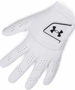 Under Armour Spieth Tour Cabretta Leather Glove - White/Black