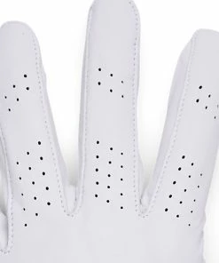 Under Armour Spieth Tour Cabretta Leather Glove - White/Black -Second Hand Clubs Sales under armour spieth tour leather glove white black 4