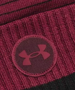 Under Armour Truckstop Fleece Beanie Hat - League Red/Black -Second Hand Clubs Sales under armour truckstop fleece beanie league red 3