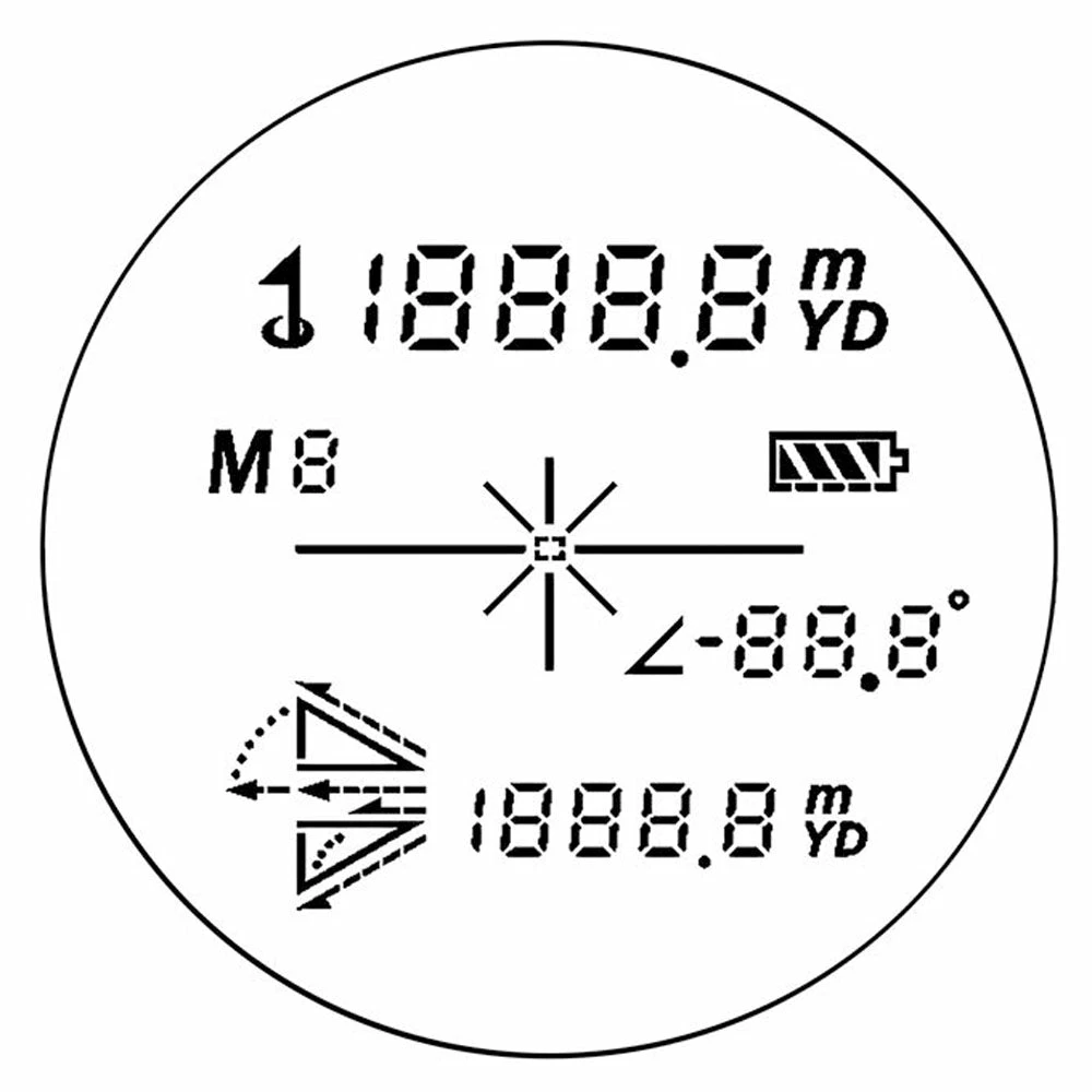 Longridge V800 HD Slope Laser Rangefinder - Blue 8 Longridge V800 HD Slope Laser Rangefinder - Blue - Image 6