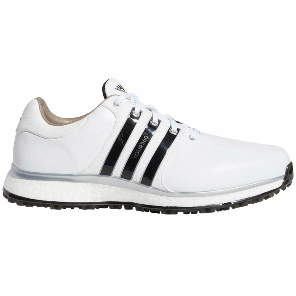 Adidas Tour 360 XT-SL Waterproof Spikeless Shoes - White/Black/Silver 3 Adidas Tour 360 XT-SL Waterproof Spikeless Shoes - White/Black/Silver