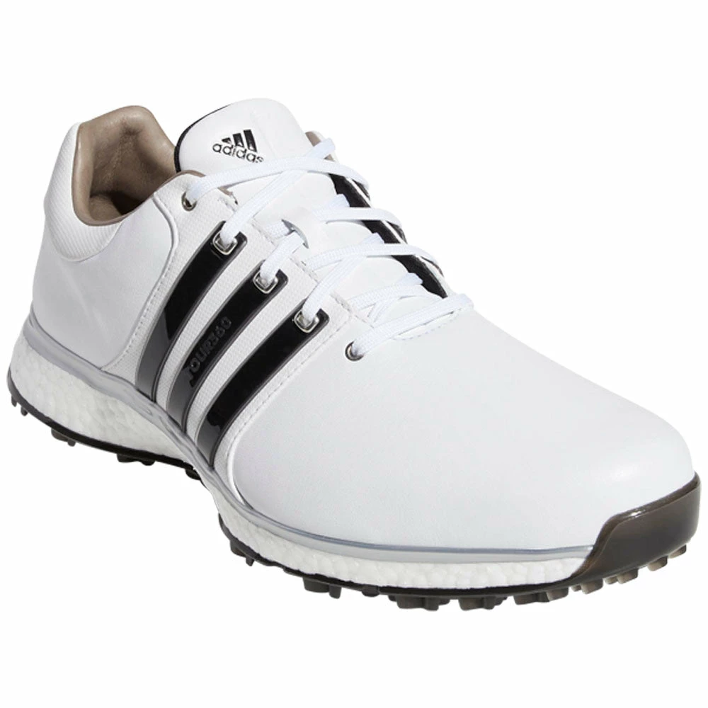Adidas Tour 360 XT-SL Waterproof Spikeless Shoes - White/Black/Silver 5 Adidas Tour 360 XT-SL Waterproof Spikeless Shoes - White/Black/Silver - Image 3