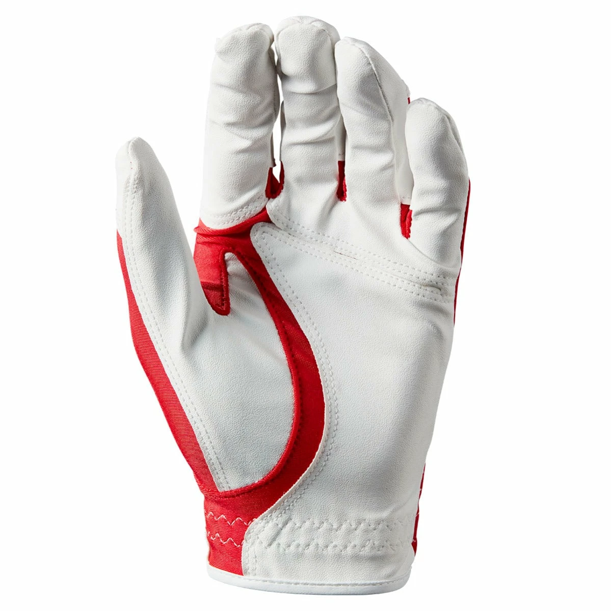 Wilson Staff Fit All Mens Golf Glove - Red/White 4 Wilson Staff Fit All Mens Golf Glove - Red/White - Image 2