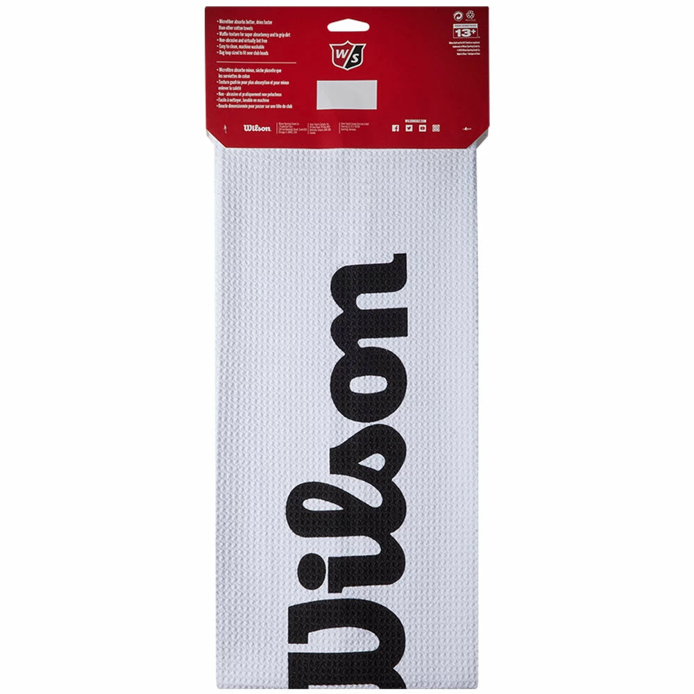 Wilson Staff Tour Caddy Towel - White 6 Wilson Staff Tour Caddy Towel - White - Image 4