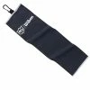 Wilson Staff Tri-Fold Golf Towel - Black 2 Wilson Staff Tri-Fold Golf Towel - Black -Second Hand Clubs Sales wislon staff trifold golf towel black 1