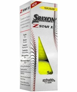 Srixon Z-Star XV 7 Golf Balls - Tour Yellow - 12 Pack -Second Hand Clubs Sales z star xv 7 yellow 1